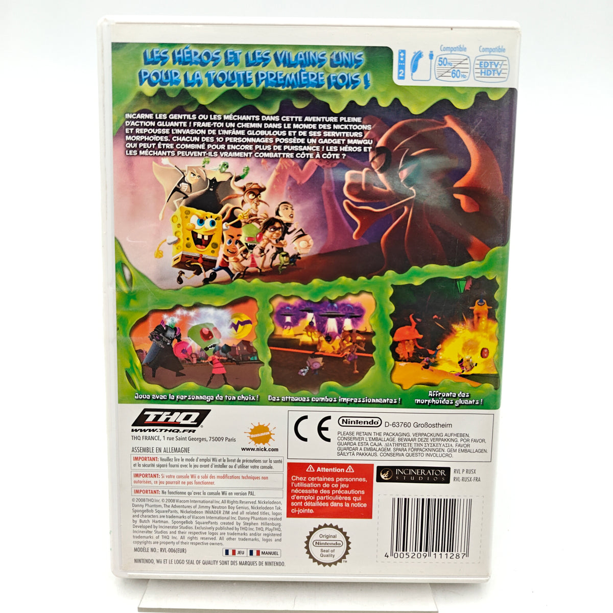 BOB L'ÉPONGE ET SES AMIS : L'ULTIME ALLIANCE - NINTENDO WII