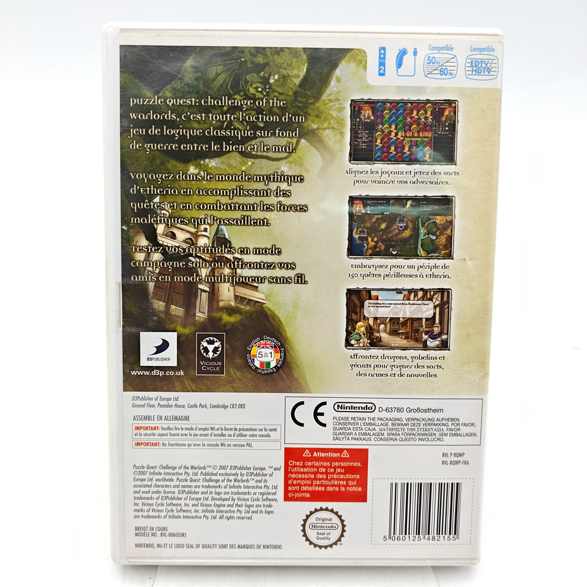 PUZZLE QUEST: CHALLENGE OF THE WARLORDS - NINTENDO WII