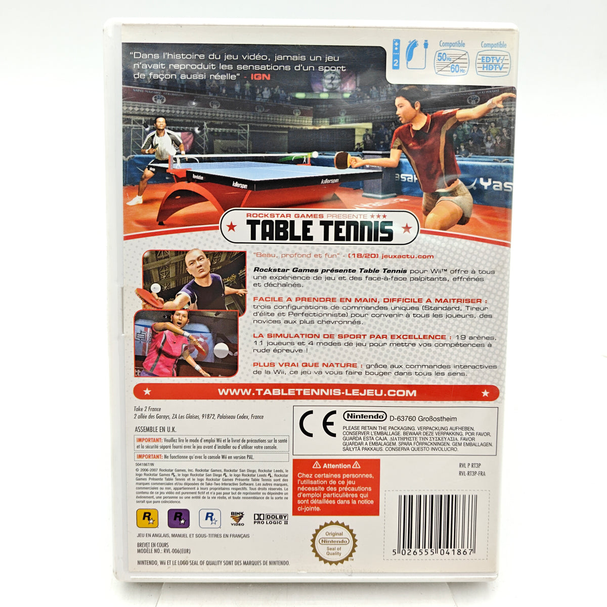 TABLE TENNIS - NINTENDO WII