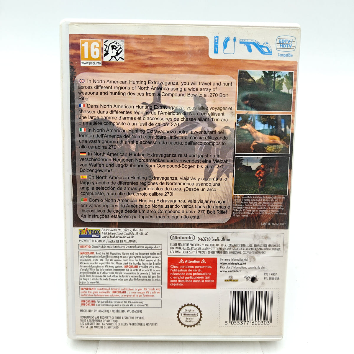 NORTH AMERICAN HUNTING EXTRAVAGANZA - NINTENDO WII