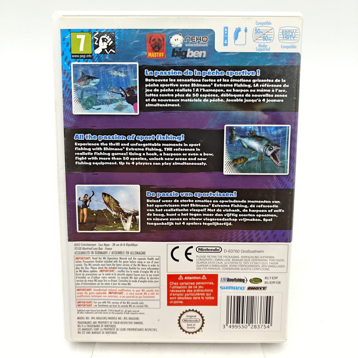 SHIMANO EXTREME FISHING - NINTENDO WII