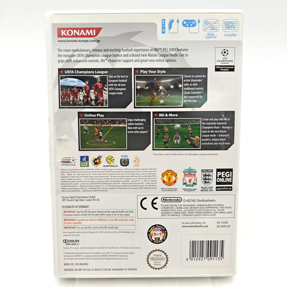 PES 2009 – PRO EVOLUTION SOCCER - NINTENDO WII