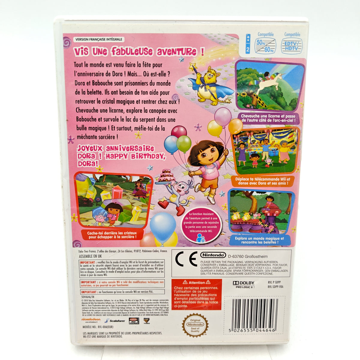 DORA L'EXPLORATRICE : JOYEUX ANNIVERSAIRE - NINTENDO WII