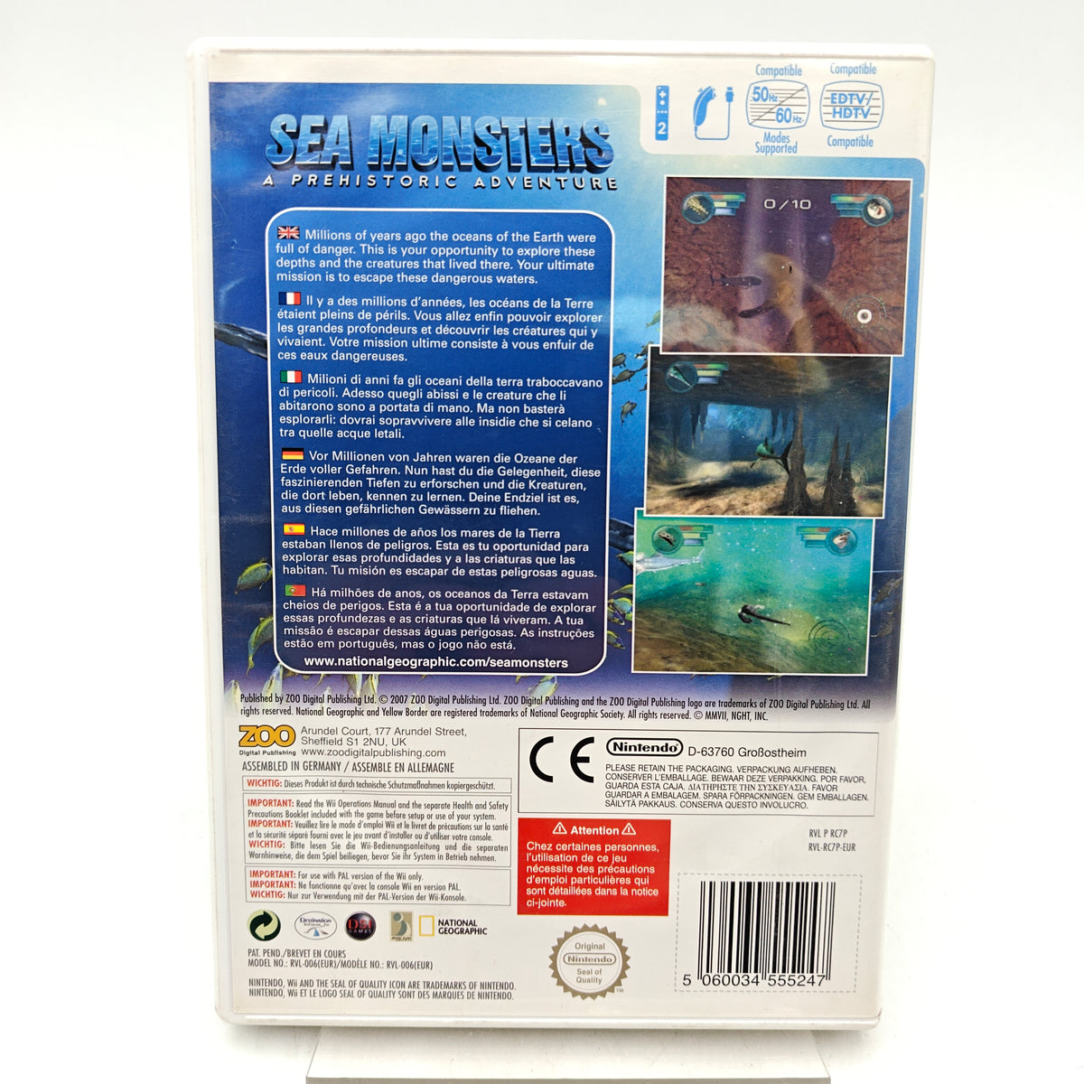 SEA MONSTERS: A PREHISTORIC ADVENTURE - NINTENDO WII