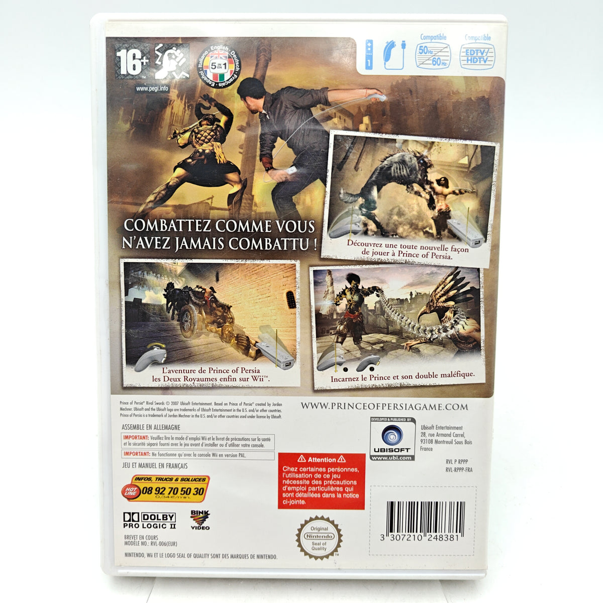 PRINCE OF PERSIA: RIVAL SWORDS - NINTENDO WII