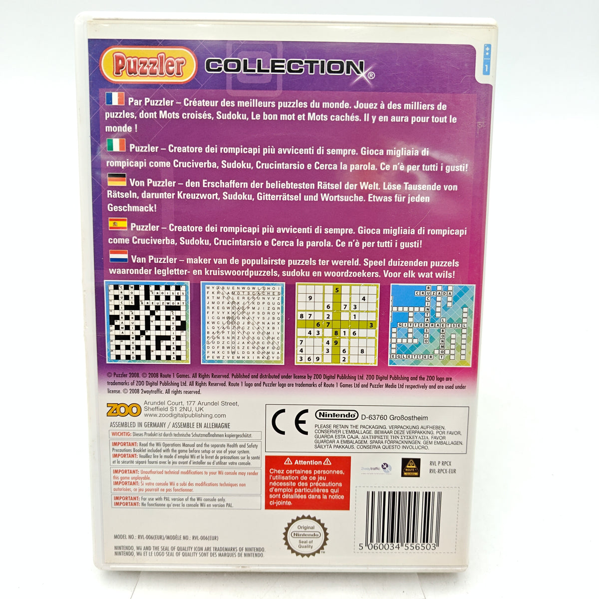 PUZZLER COLLECTION - NINTENDO WII