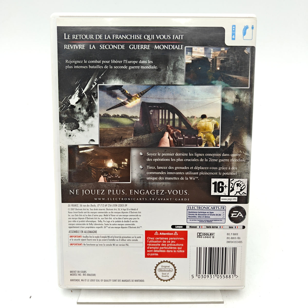 MEDAL OF HONOR: AVANT-GARDE - NINTENDO WII