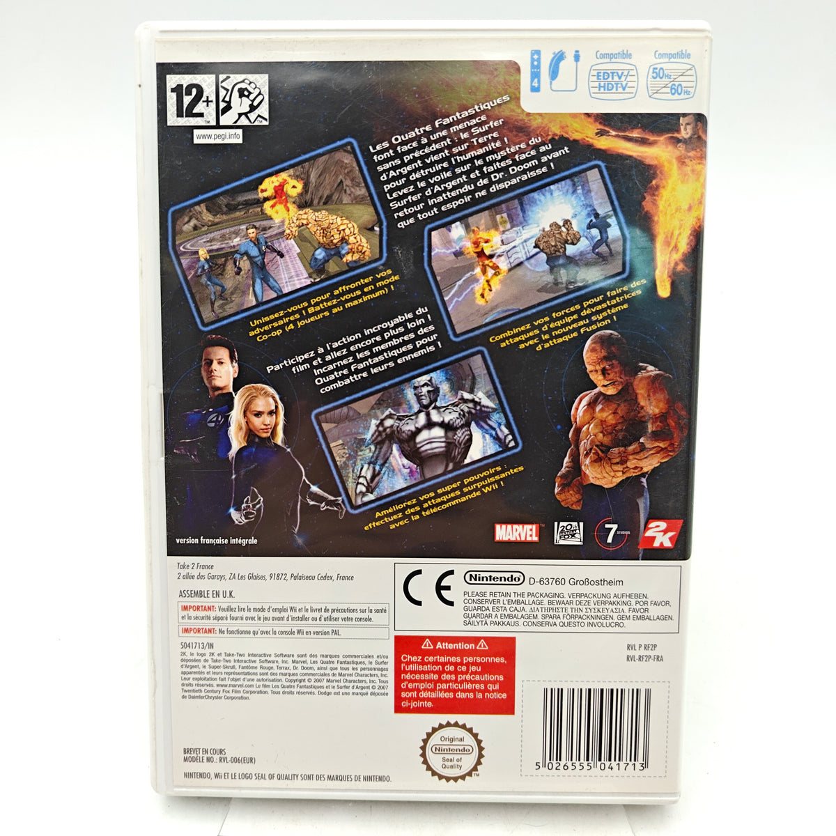 LES 4 FANTASTIQUES ET LE SURFER D'ARGENT - NINTENDO WII