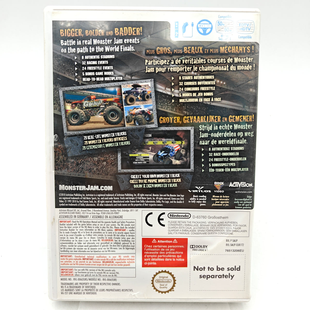 MONSTER JAM: PATH OF DESTRUCTION - NINTENDO WII
