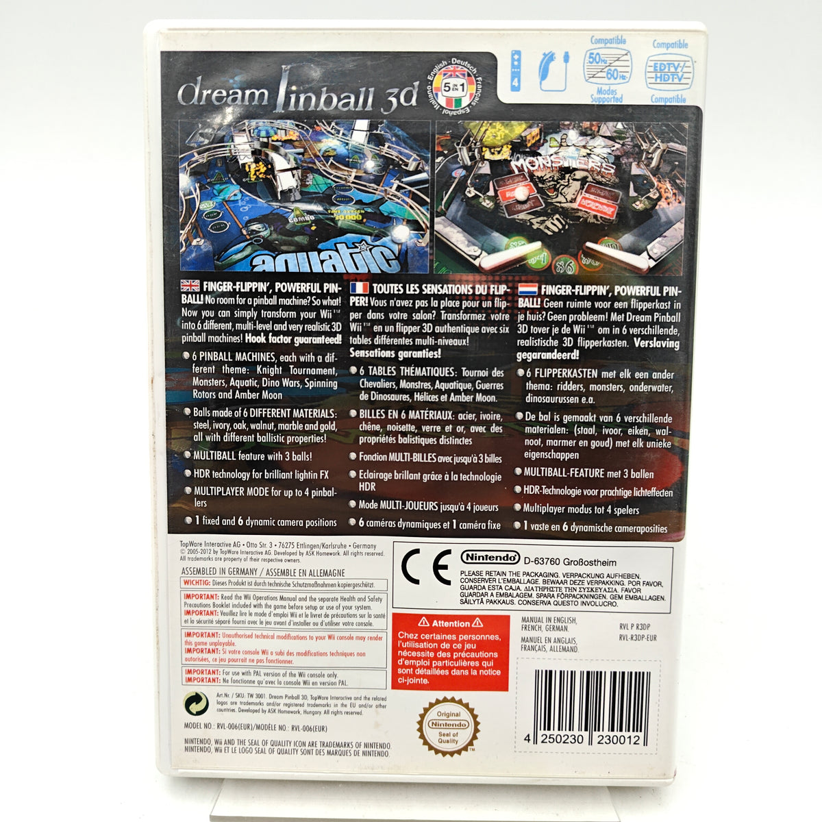 DREAM PINBALL 3D - NINTENDO WII