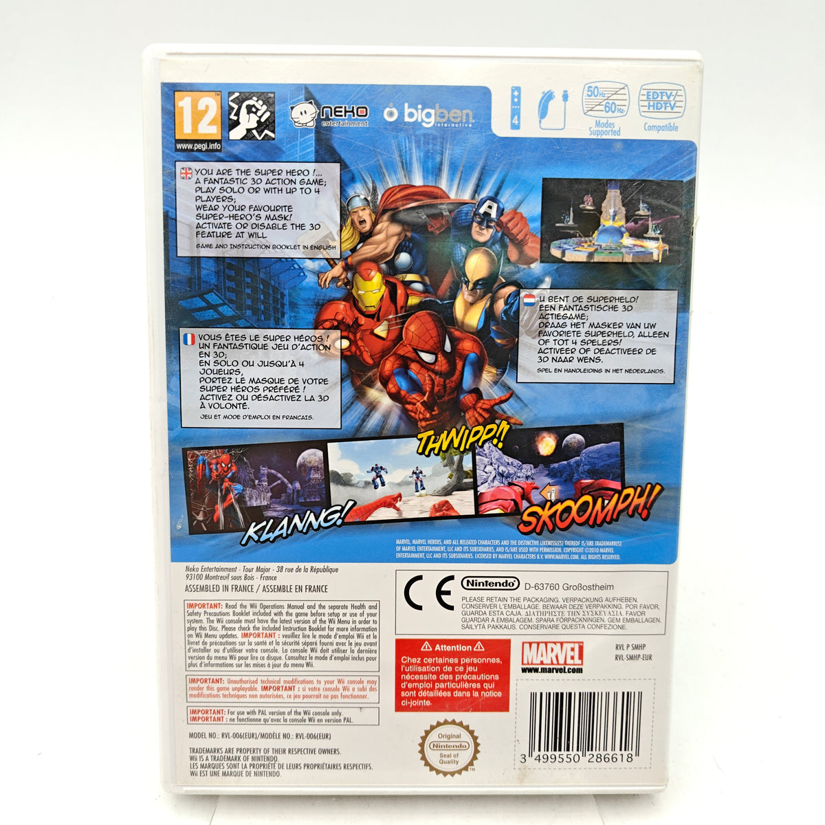 MARVEL SUPER HEROES 3D: GRANDMASTER'S CHALLENGE - NINTENDO WII