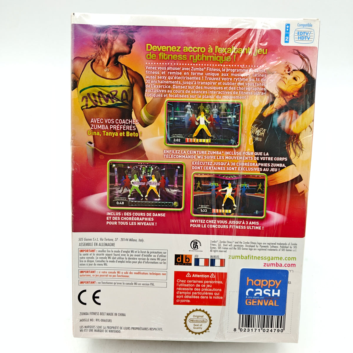 ZUMBA FITNESS (NEUF) - NINTENDO WII