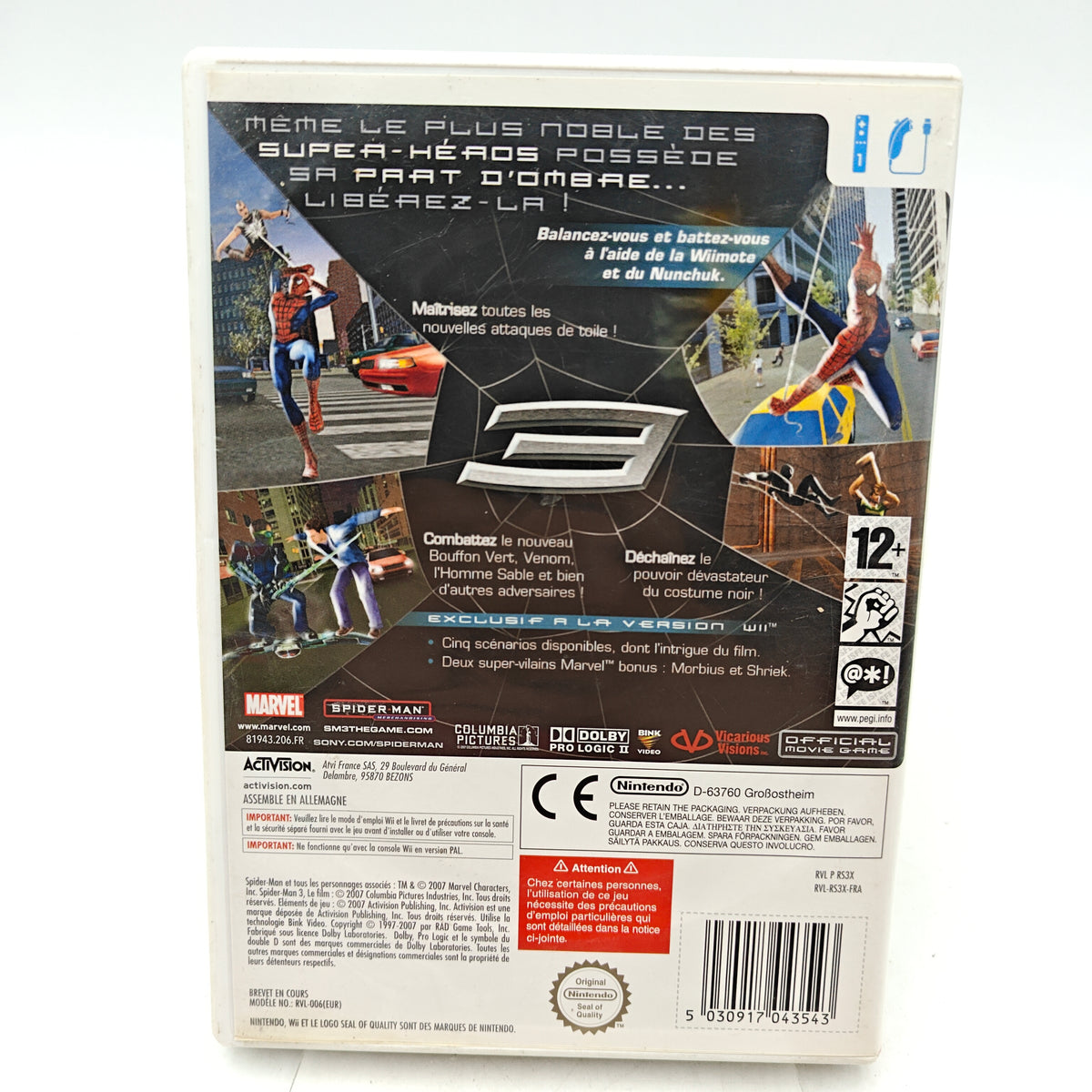 SPIDER-MAN 3 - NINTENDO WII