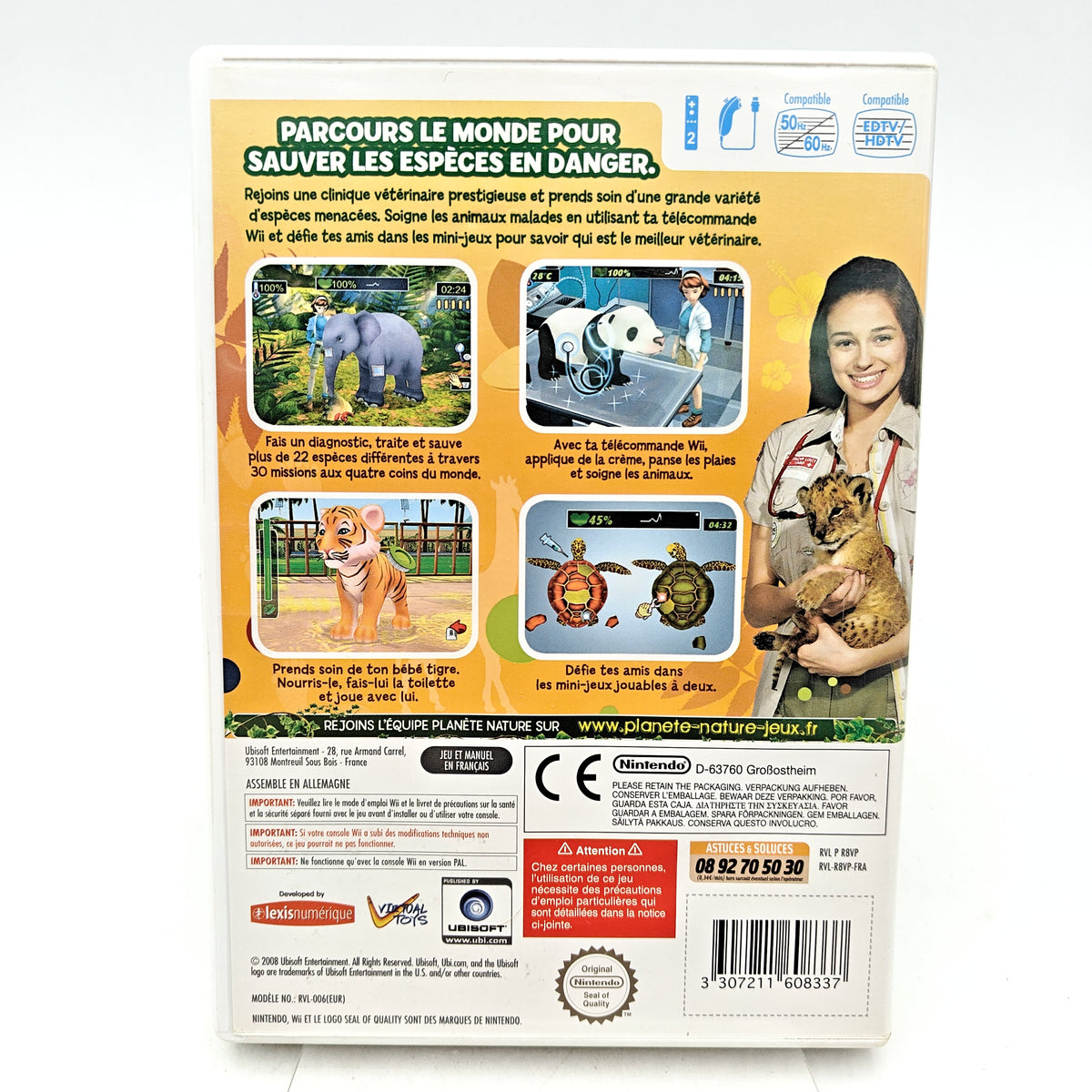 PLANÈTE NATURE : AU SECOURS DES ANIMAUX SAUVAGES - NINTENDO WII