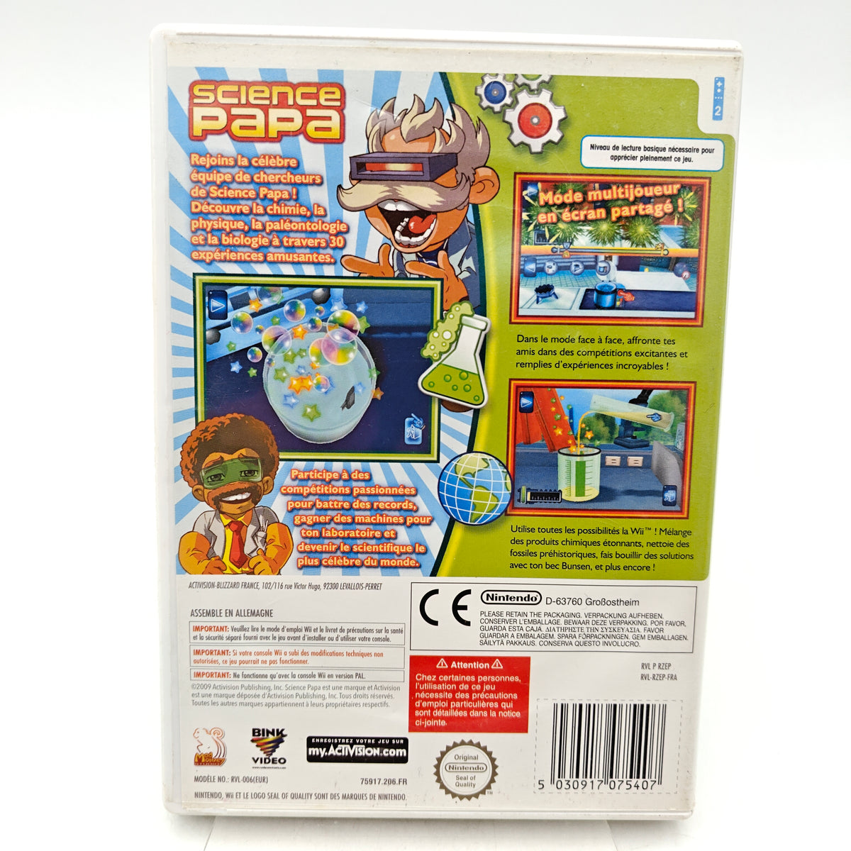 SCIENCE PAPA - NINTENDO WII