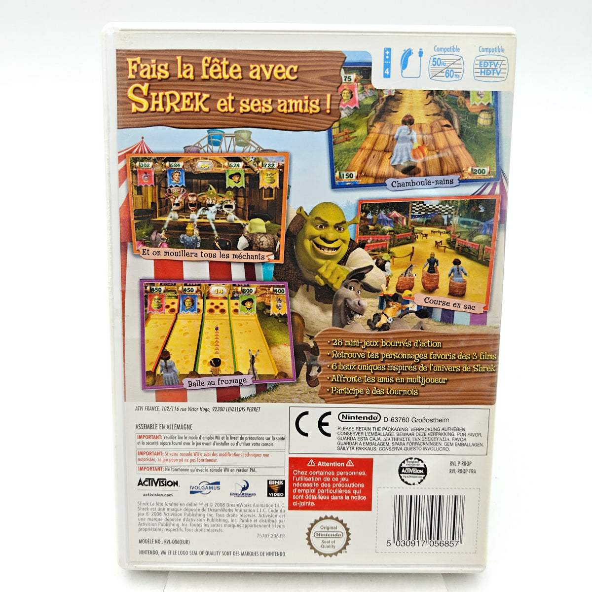 SHREK : LA FÊTE FORAINE EN DÉLIRE – MINI-JEUX - NINTENDO WII
