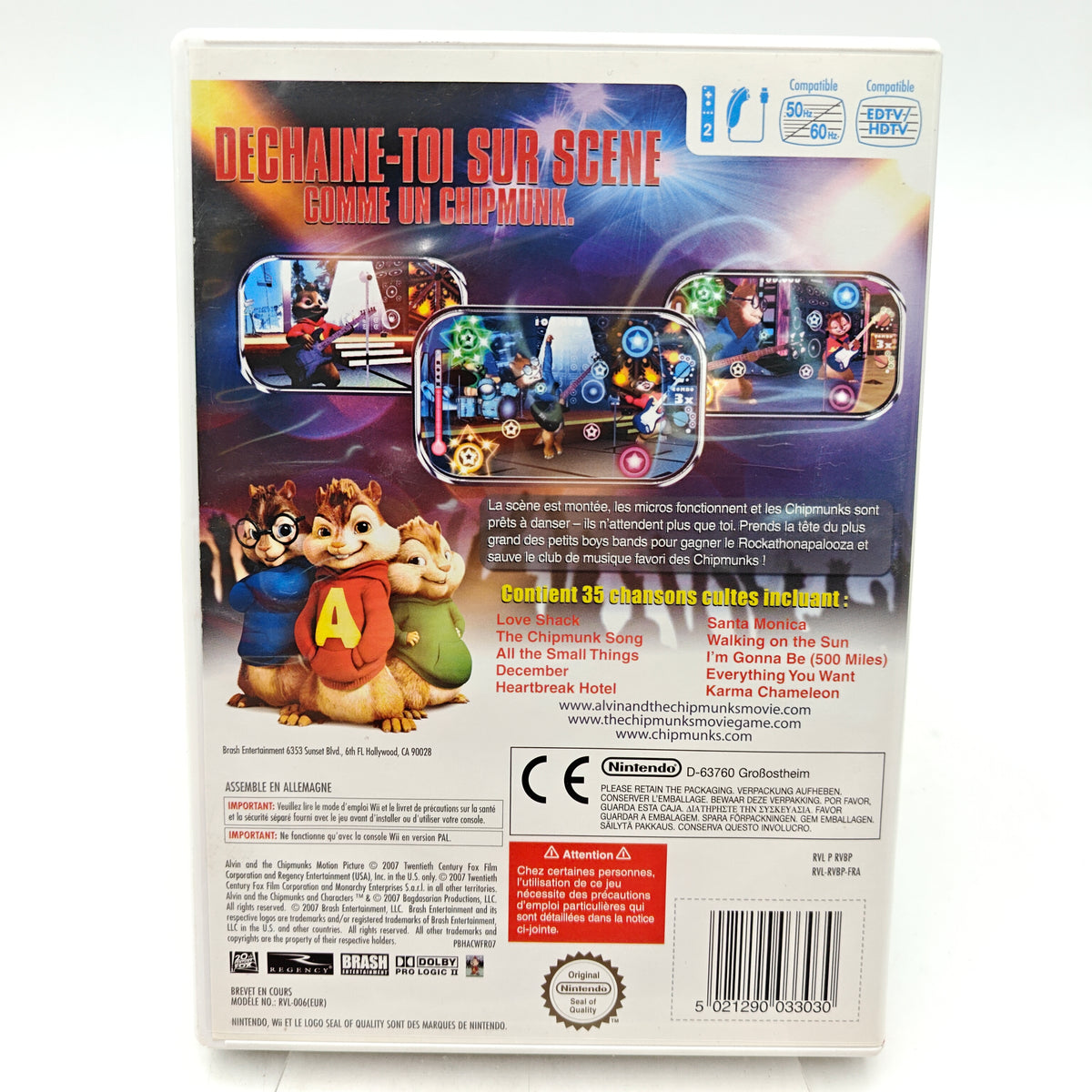 ALVIN ET LES CHIPMUNKS - NINTENDO WII