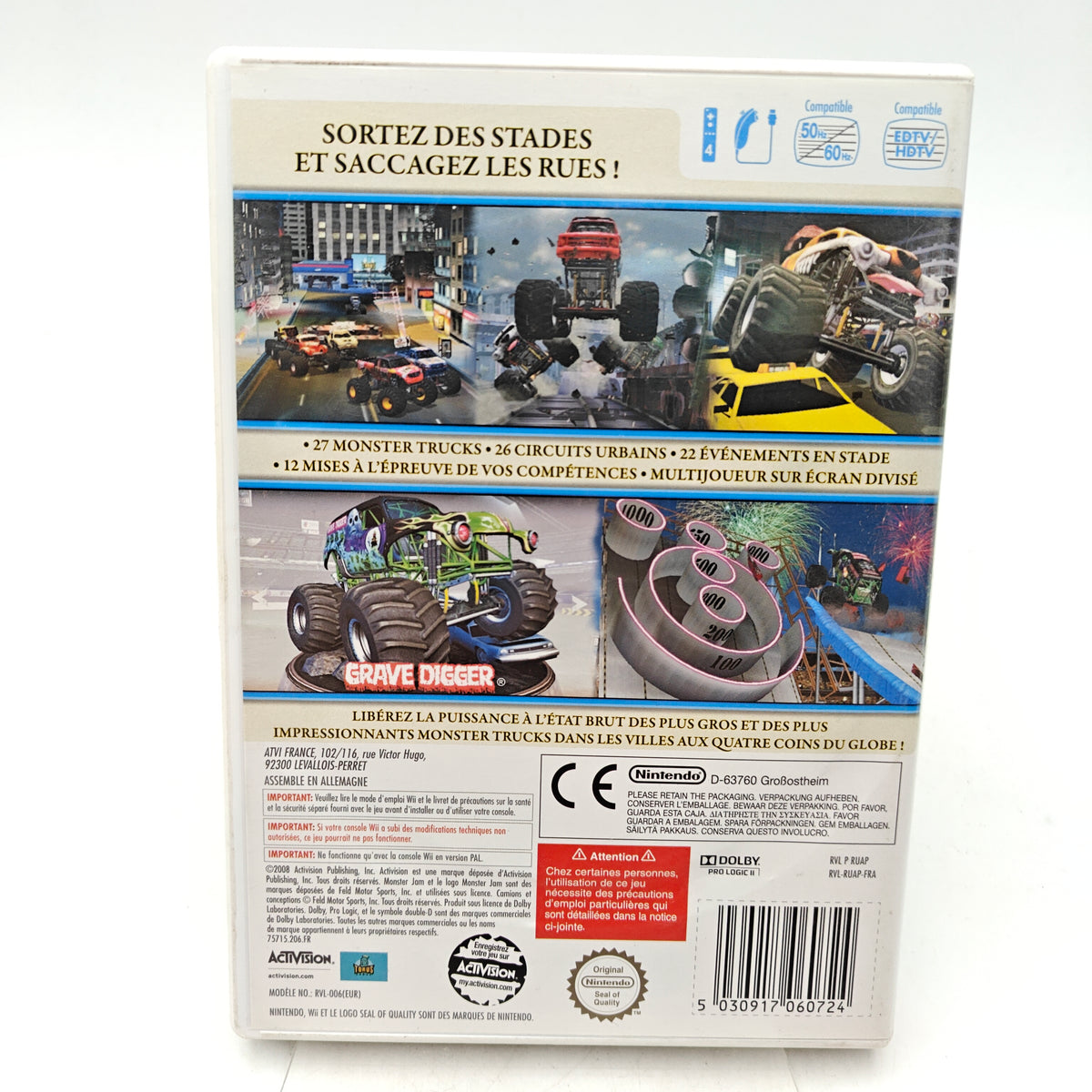 MONSTER JAM: CHAOS URBAIN - NINTENDO WII