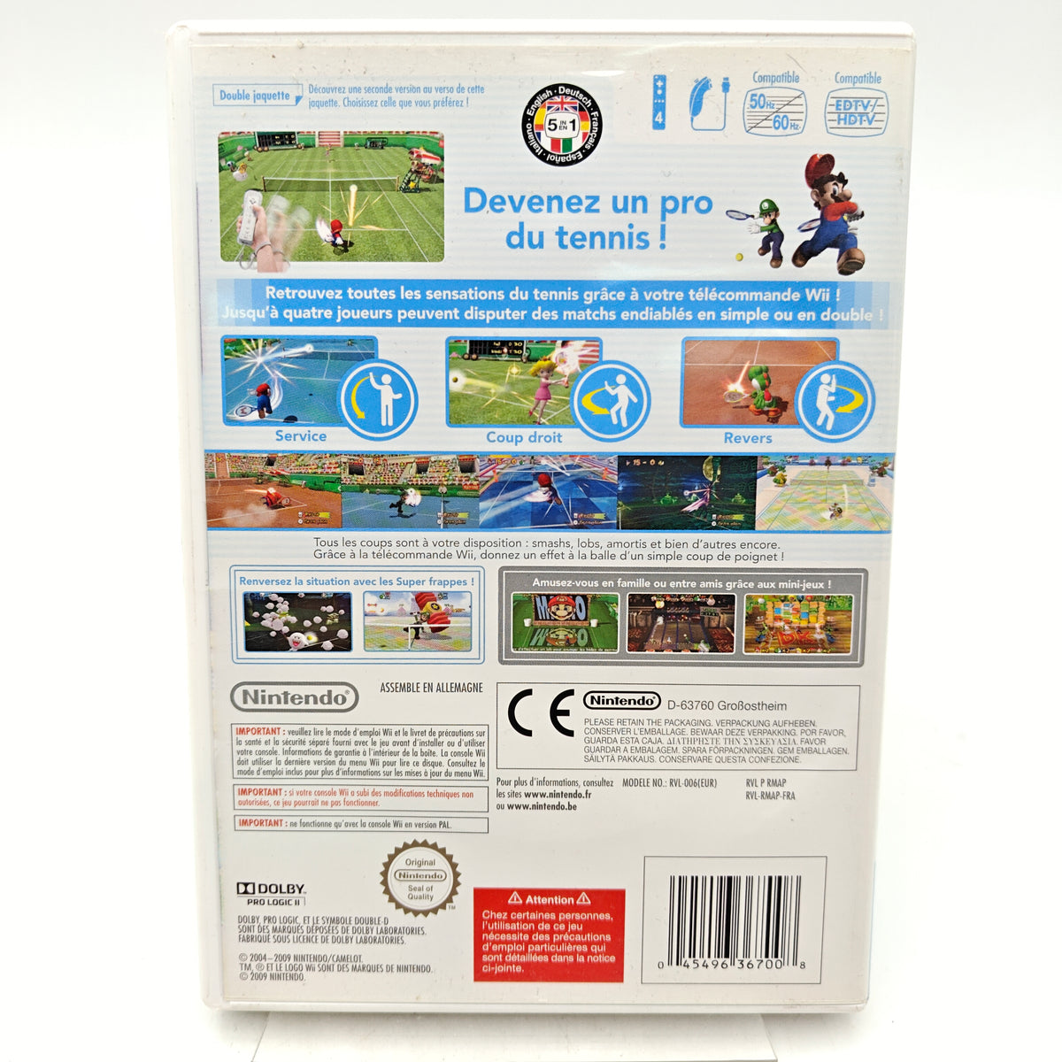 NOUVELLE FAÇON DE JOUER ! MARIO POWER TENNIS - NINTENDO WII