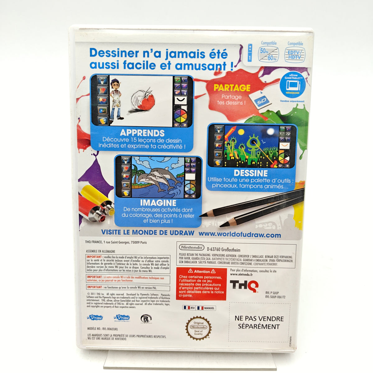 UDRAW STUDIO : DESSINER FACILEMENT ! - NINTENDO WII