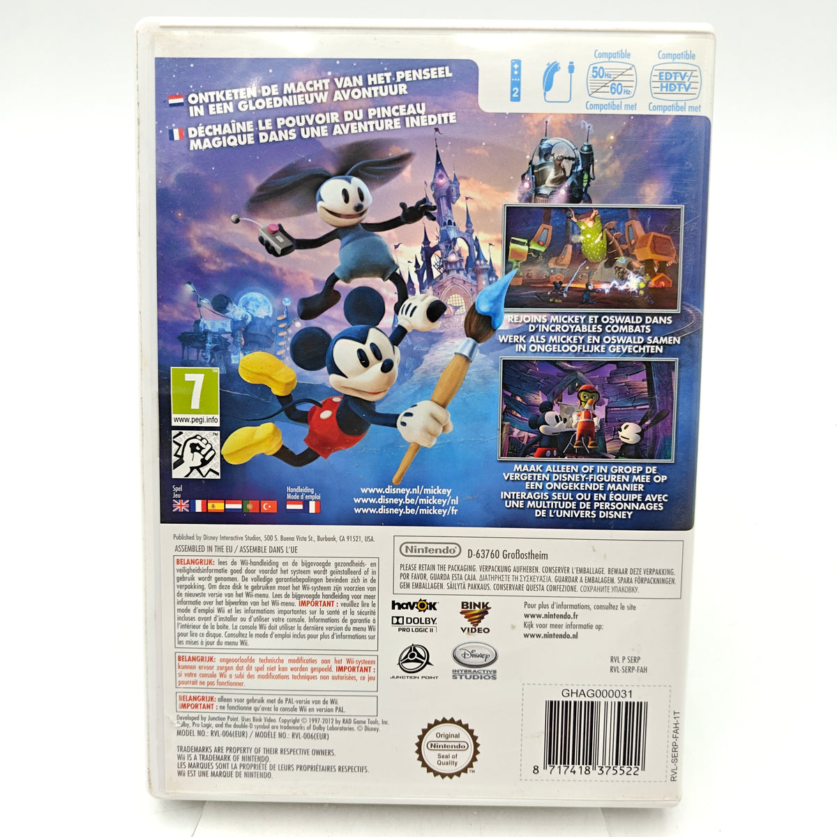 DISNEY EPIC MICKEY 2: THE POWER OF TWO - NINTENDO WII