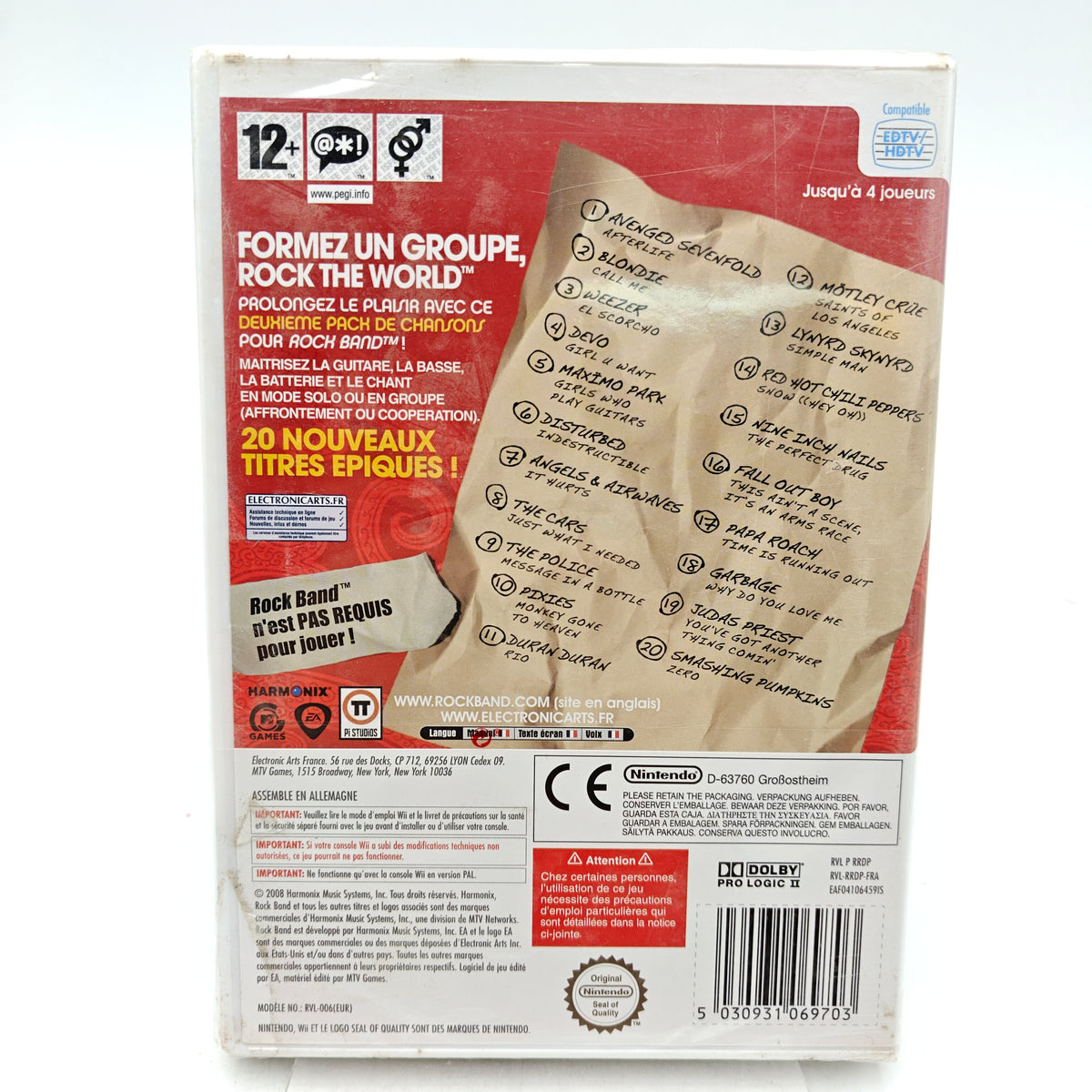 ROCK BAND: SONG PACK 2 (NEUF) - NINTENDO WII