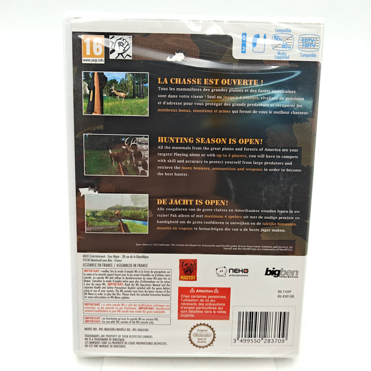 DEER DRIVE (NEUF) - NINTENDO WII