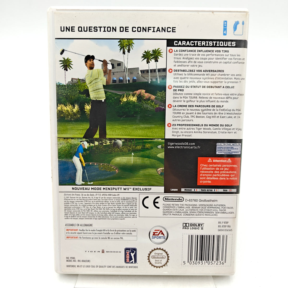 TIGER WOODS PGA TOUR 08 - NINTENDO WII