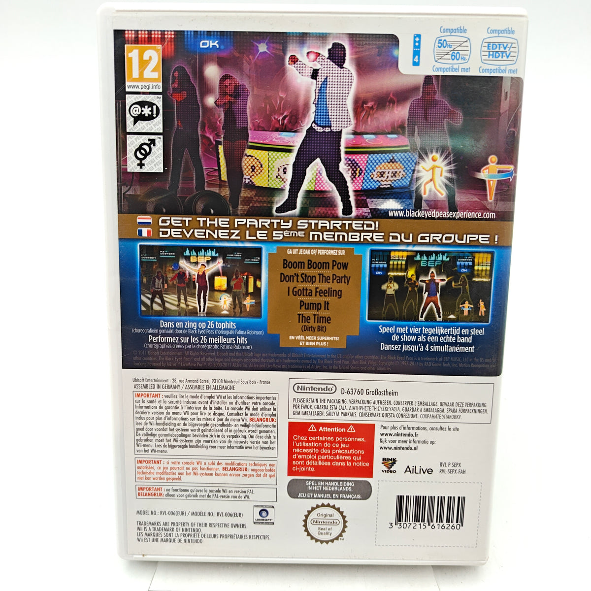 THE BLACK EYED PEAS EXPERIENCE - NINTENDO WII