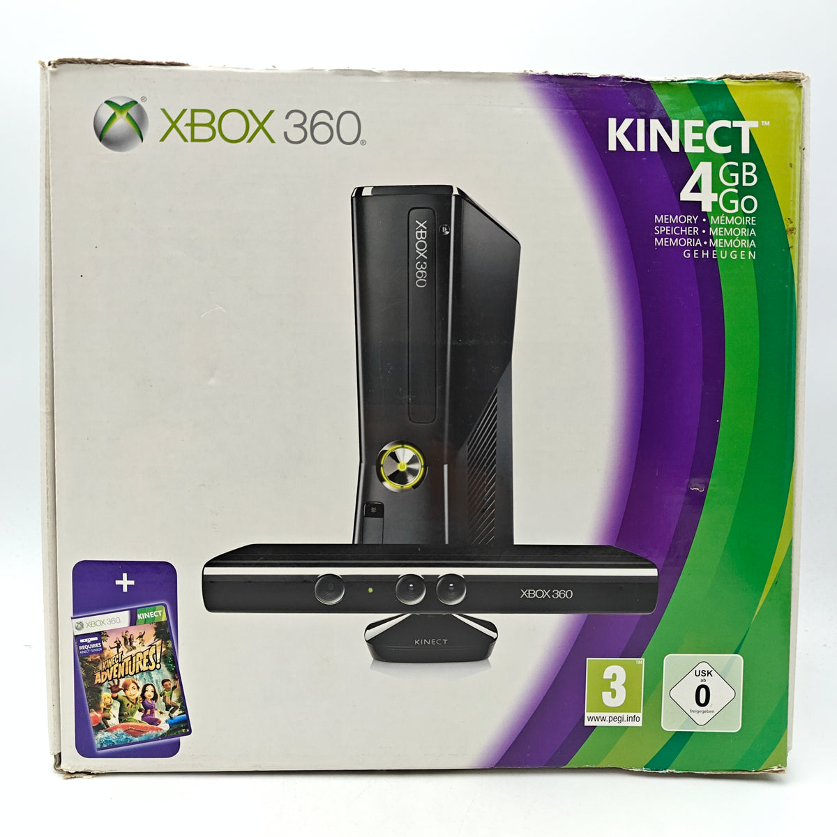 XBOX 360 PACK KINECT 4 GB