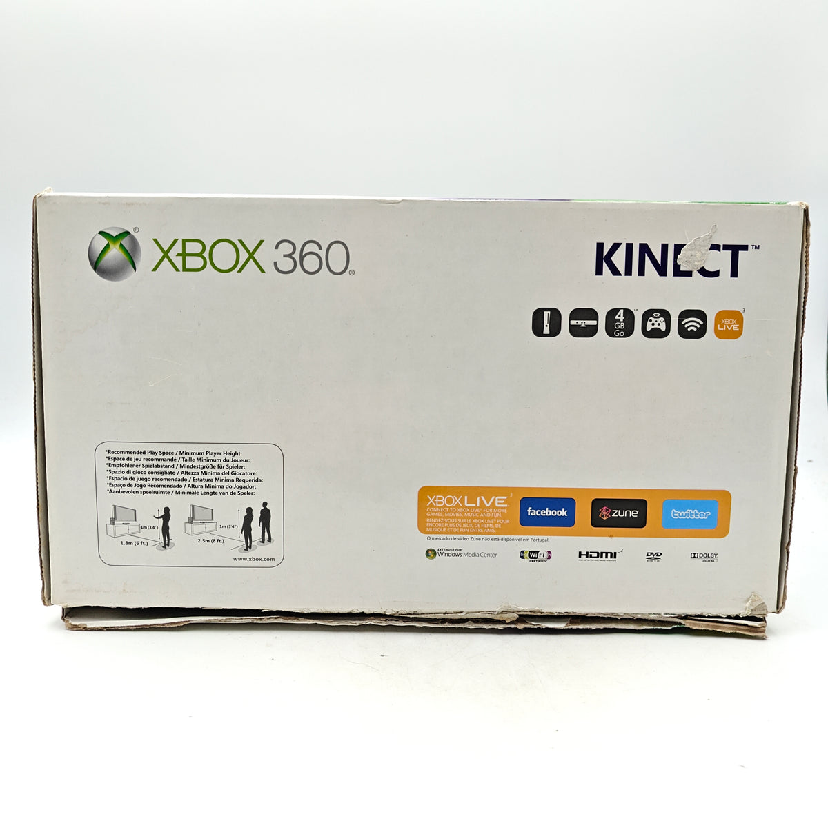 XBOX 360 PACK KINECT 4 GB