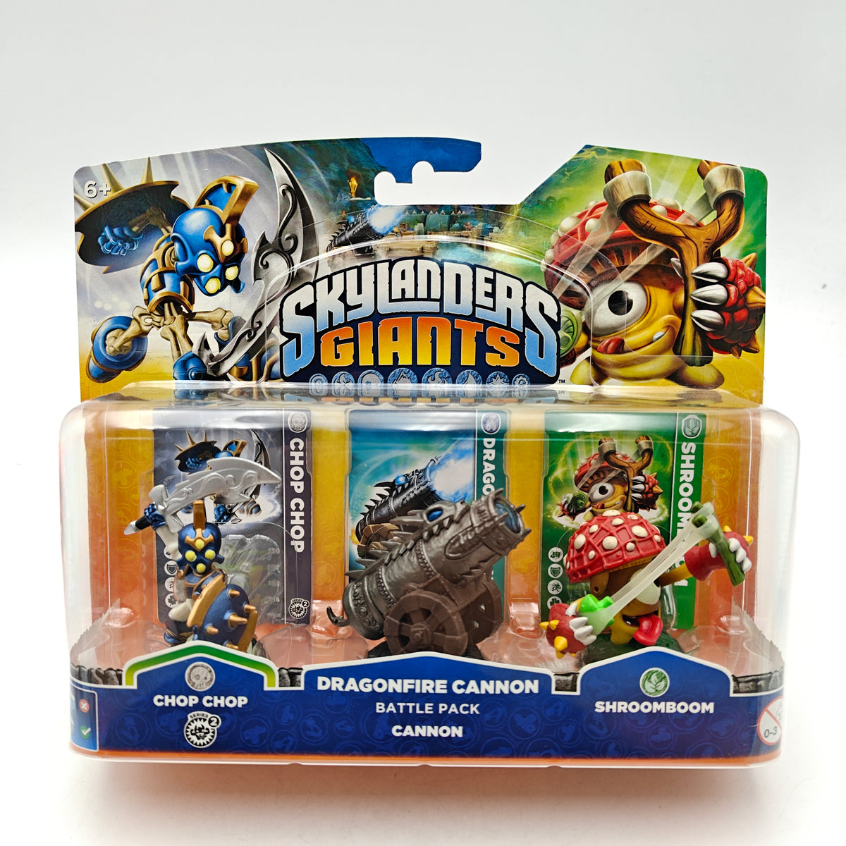 SKYLANDERS GIANTS – BATTLE PACK – CHOP CHOP / DRAGONFIRE CANNON / SHROOMBOOM
