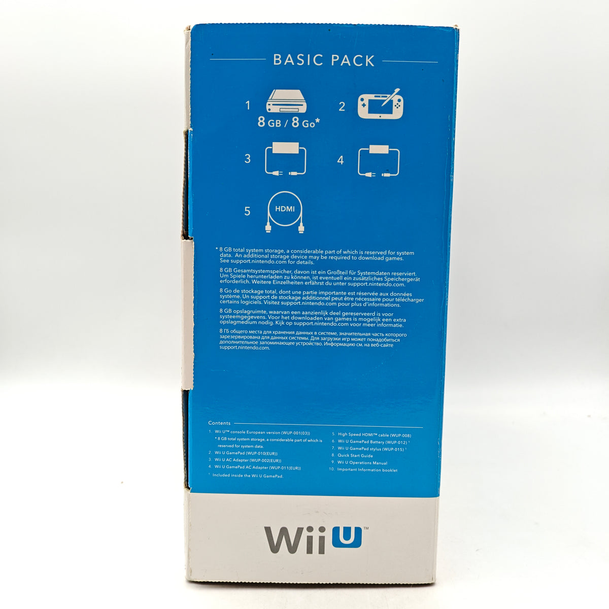 WII U BASIC BLANCHE PACK 8 GO