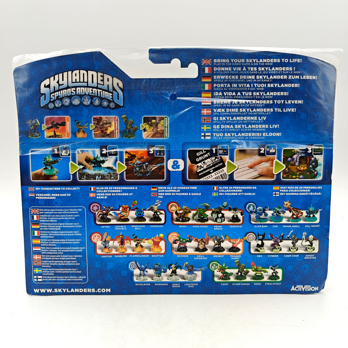 SKYLANDERS SPYRO'S ADVENTURE – TRIPLE PACK – DROBOT / FLAMESLINGER / STUMP SMASH