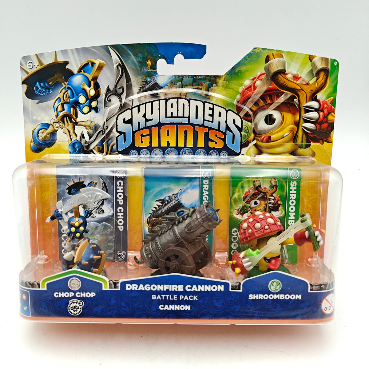 SKYLANDERS GIANTS – BATTLE PACK – CHOP CHOP / DRAGONFIRE CANNON / SHROOMBOOM
