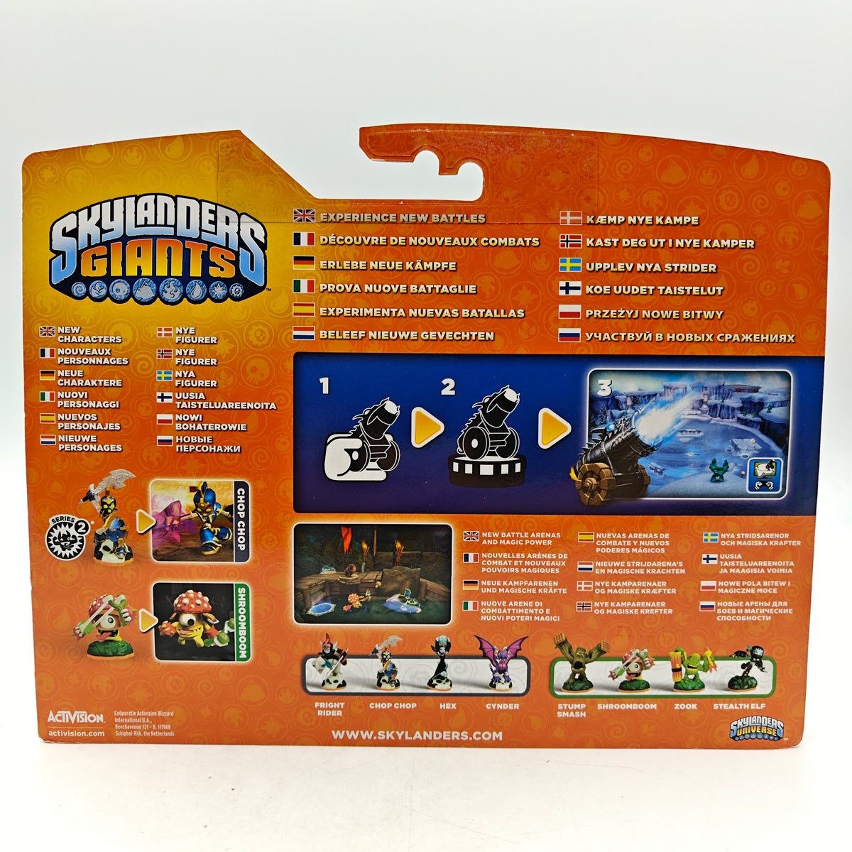 SKYLANDERS GIANTS – BATTLE PACK – CHOP CHOP / DRAGONFIRE CANNON / SHROOMBOOM