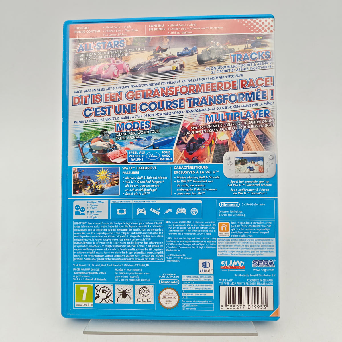 SONIC & ALL-STARS RACING TRANSFORMED - NINTENDO WII U