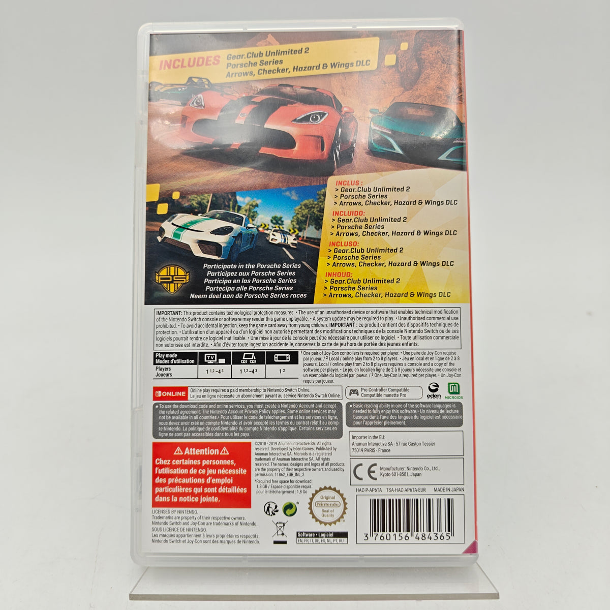 GEAR.CLUB UNLIMITED 2 PORSCHE EDITION - NINTENDO SWITCH