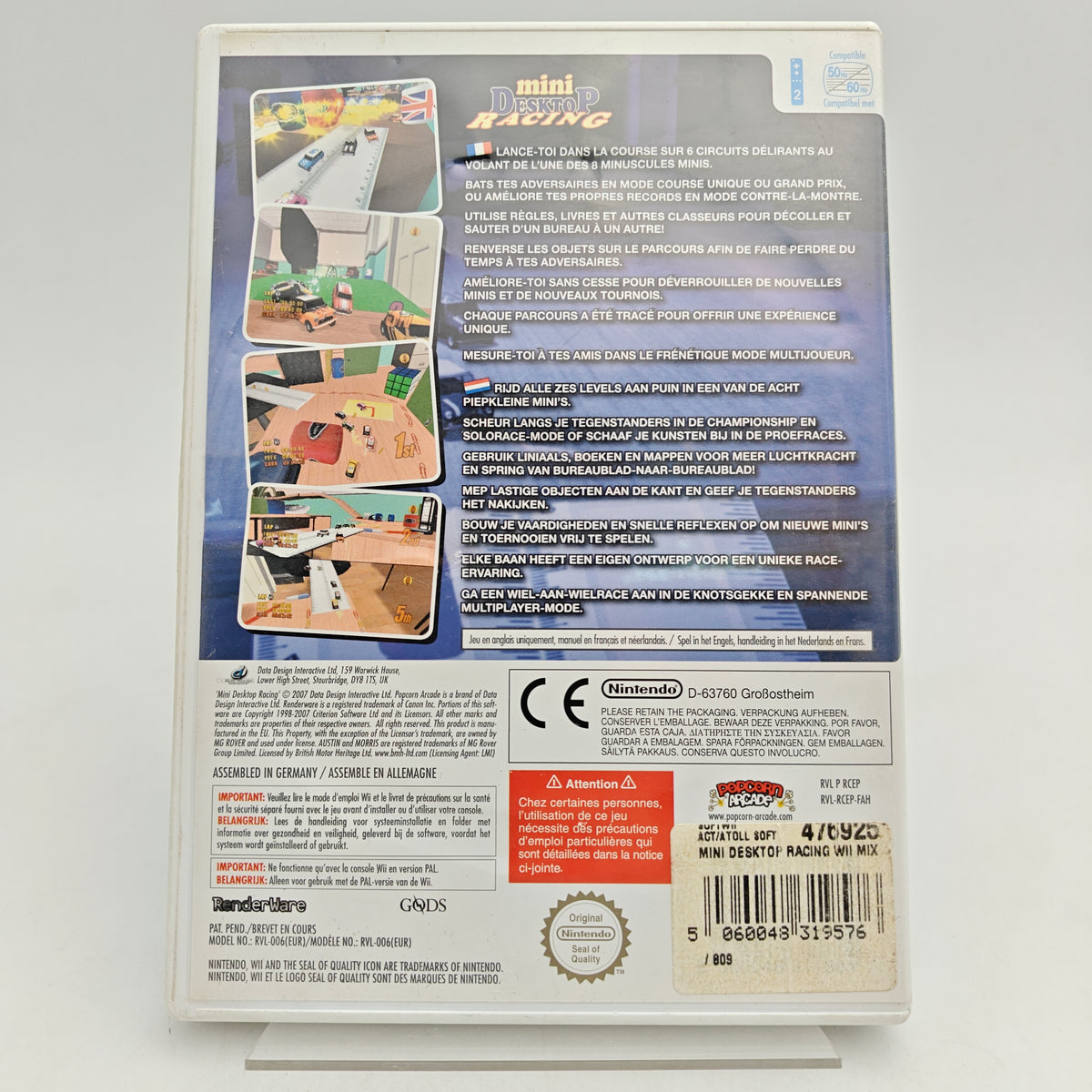 MINI DESKTOP RACING - NINTENDO WII