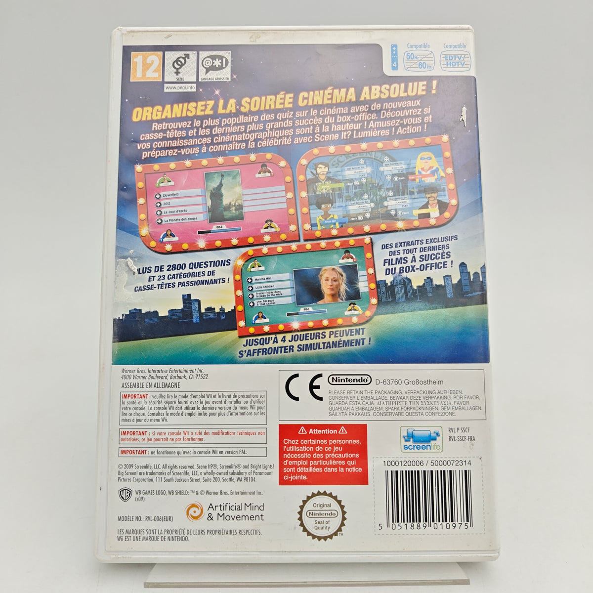 SCENE IT? LUMIÈRES ! ACTION ! - NINTENDO WII