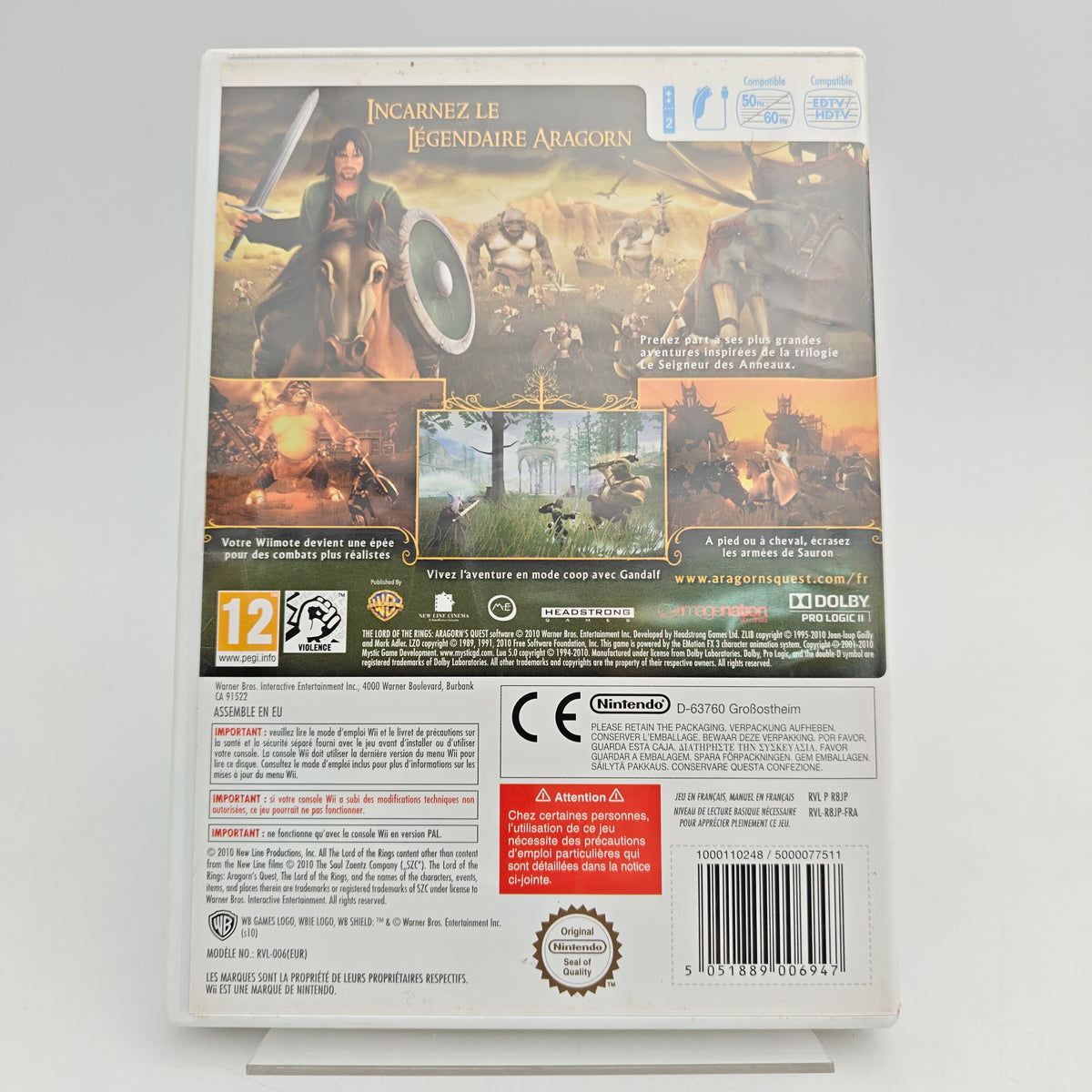 LE SEIGNEUR DES ANNEAUX : LA QUÊTE D'ARAGORN - NINTENDO WII
