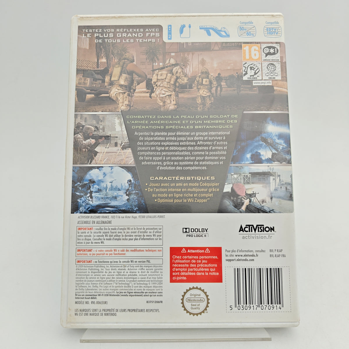 CALL OF DUTY: MODERN WARFARE – ÉDITION RÉFLEXES - NINTENDO WII