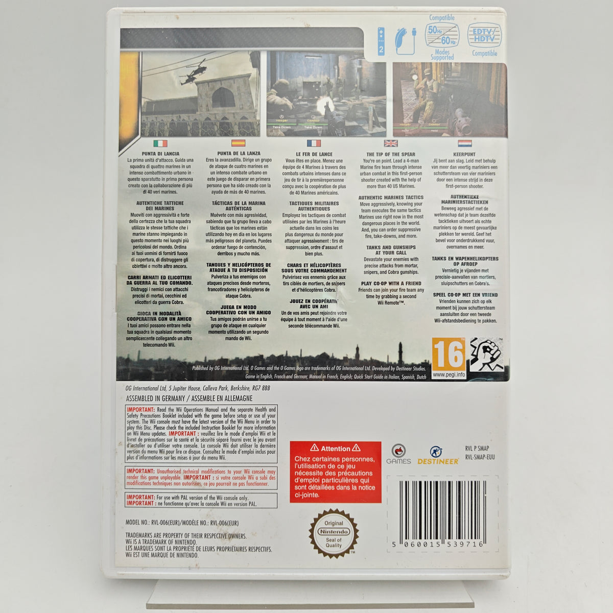 MARINES: MODERN URBAN COMBAT - NINTENDO WII