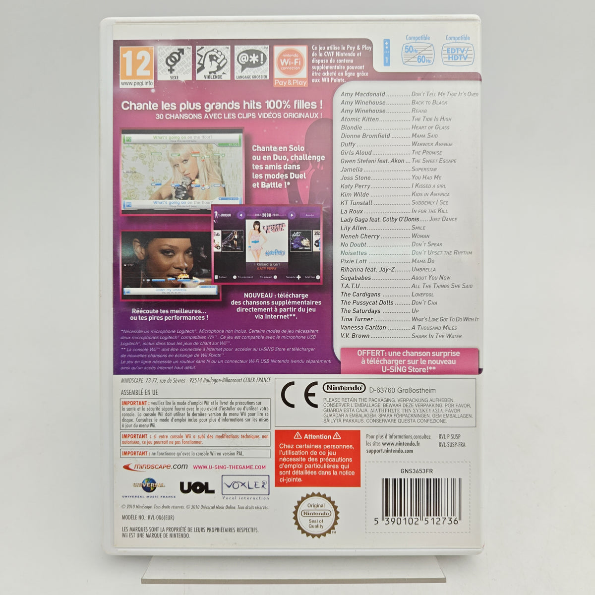 U-SING GIRLS NIGHT - NINTENDO WII