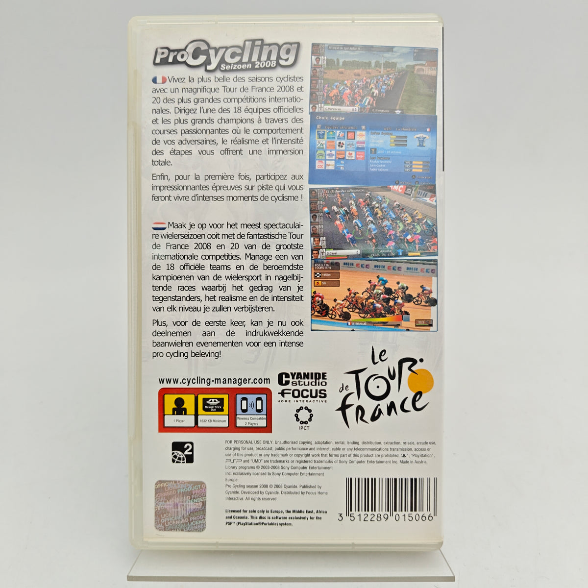 PRO CYCLING 2008 – TOUR DE FRANCE - PLAYSTATION PORTABLE
