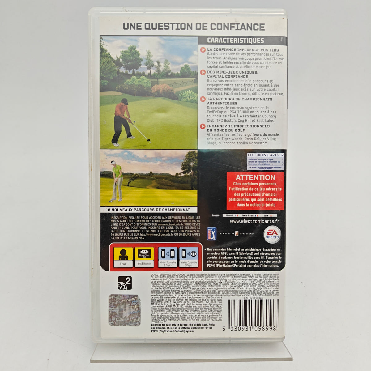 TIGER WOODS PGA TOUR 08 - PLAYSTATION PORTABLE