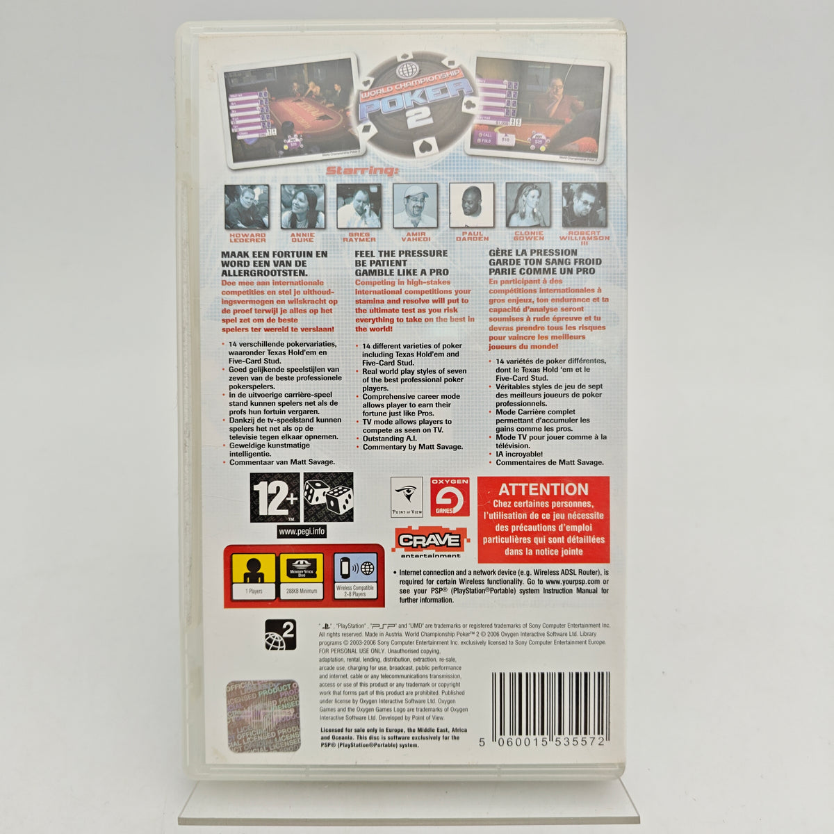 WORLD CHAMPIONSHIP POKER 2 - PLAYSTATION PORTABLE