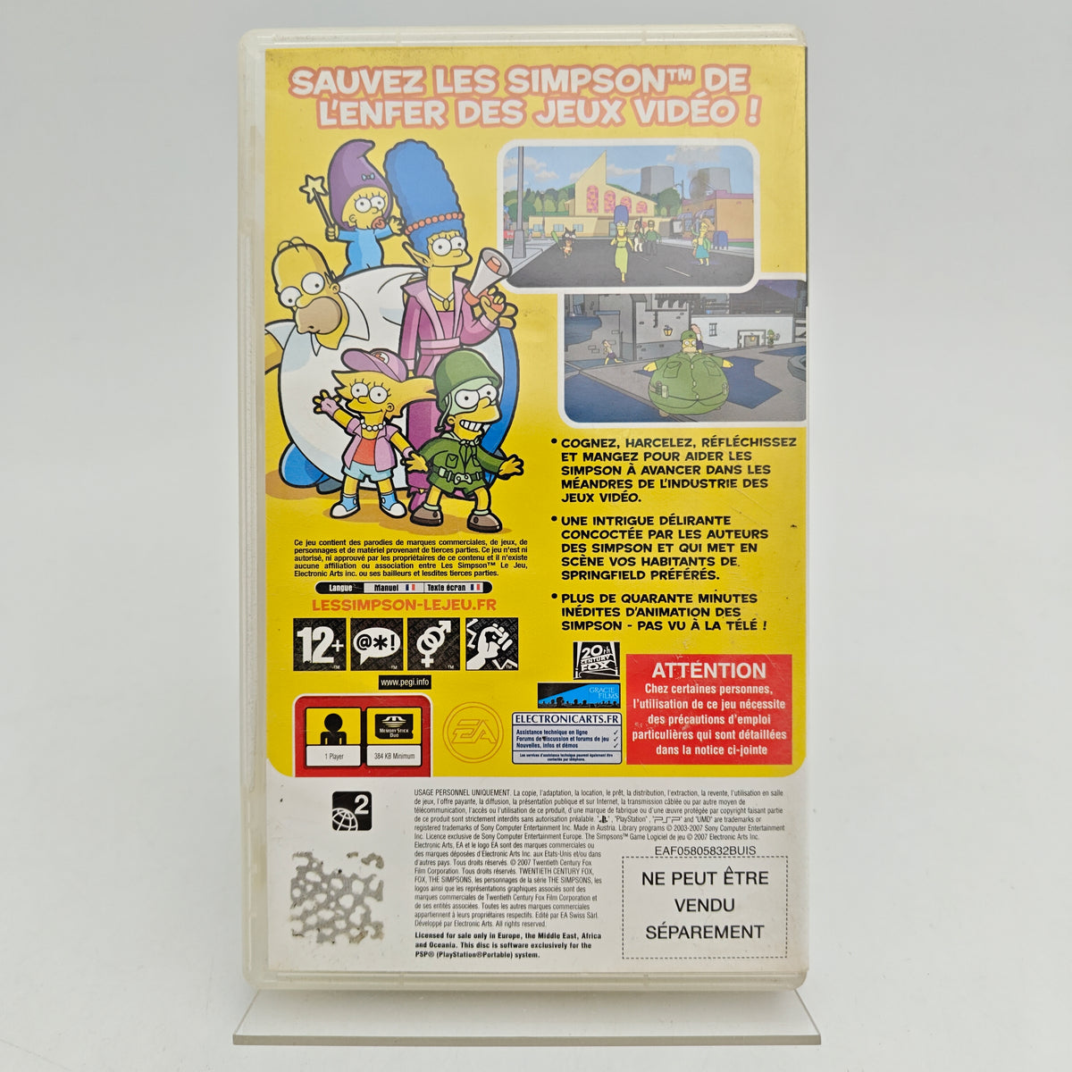 LES SIMPSON – LE JEU - PLAYSTATION PORTABLE