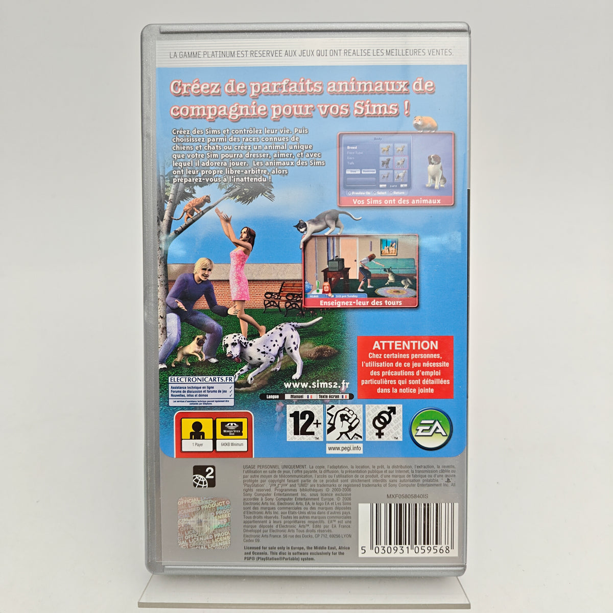 LES SIMS 2 : ANIMAUX & CIE - PLAYSTATION PORTABLE