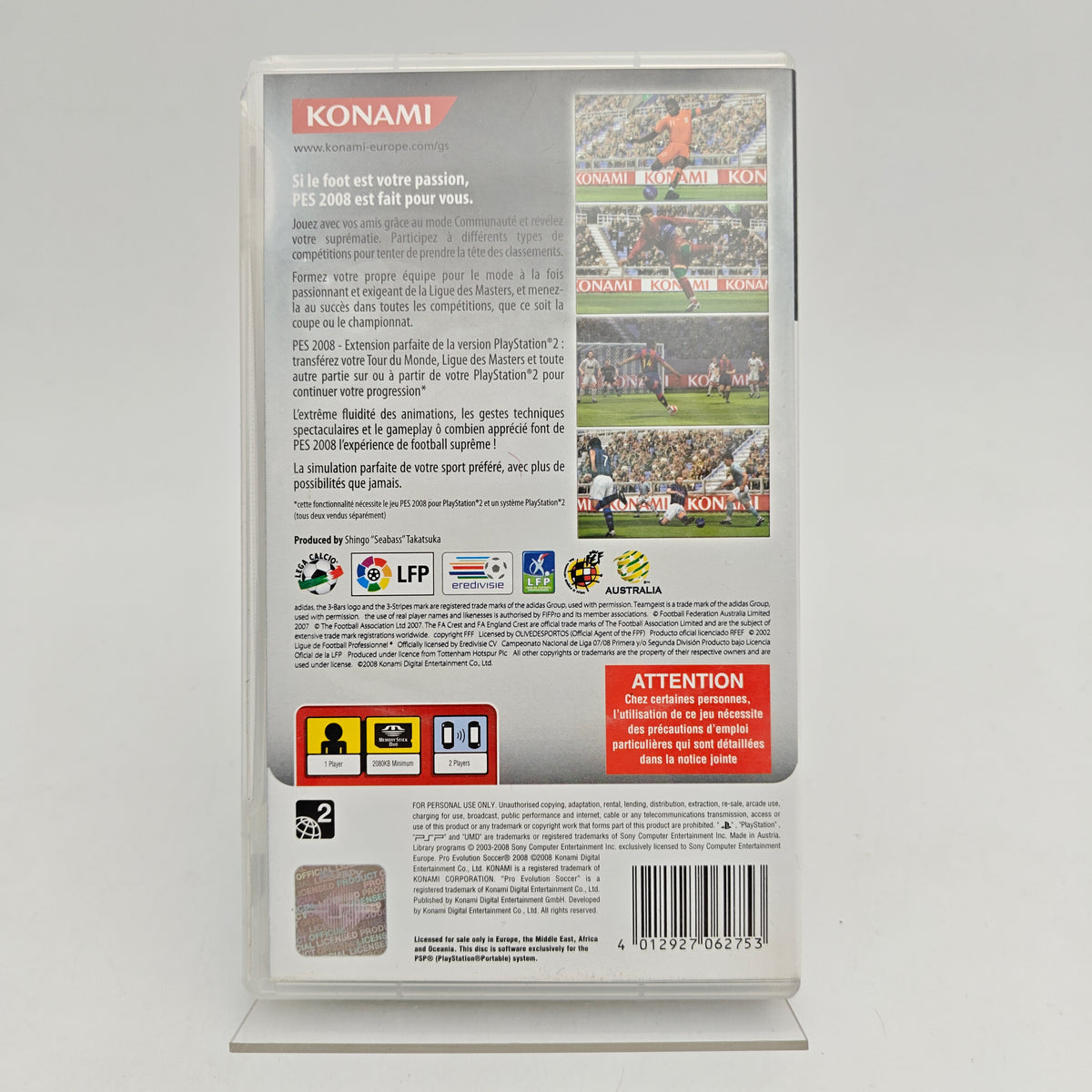 PRO EVOLUTION SOCCER 2008 - PLAYSTATION PORTABLE